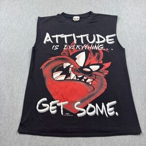 Vintage Shirt Mens‎ Large Sleeveless Tank 1996 Tasmanian Devil Taz Looney Tunes